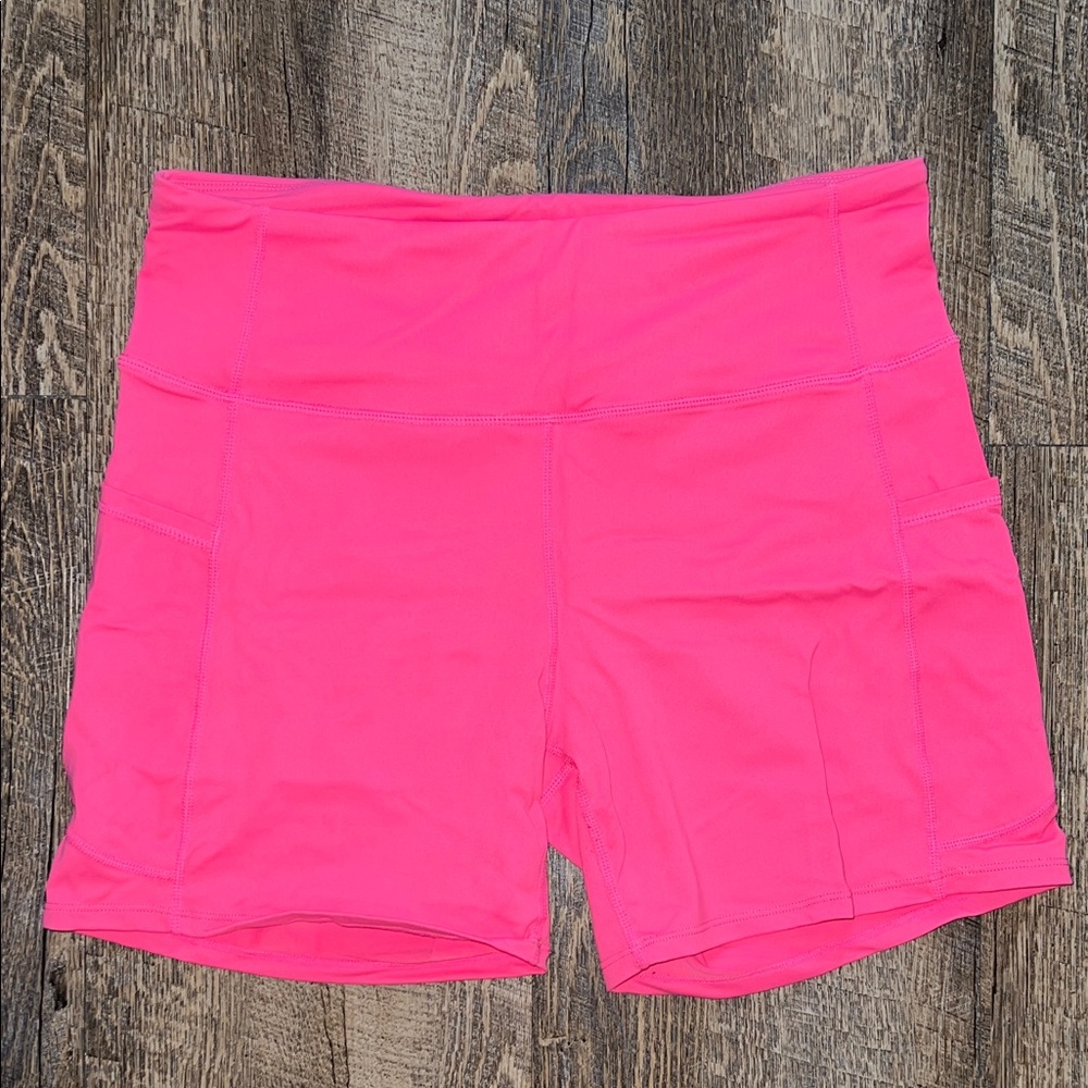 Women's Bright Pink Athletic Shorts